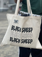 Load image into Gallery viewer, Cream “Blacksheep” tote bag (pin not included)
