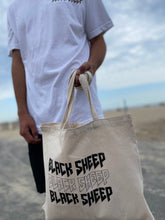 Load image into Gallery viewer, Cream “Blacksheep” tote bag (pin not included)
